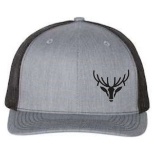 hat heathergrey black front