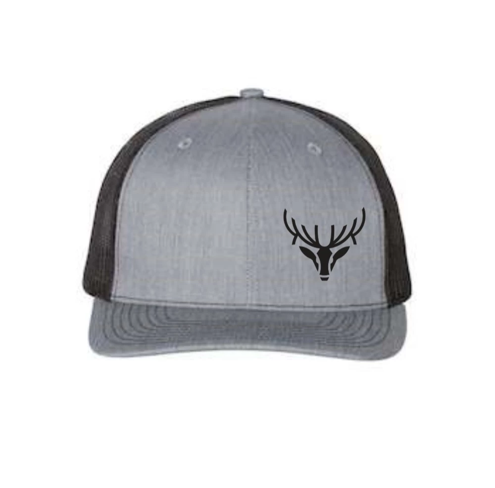 hat heathergrey black front